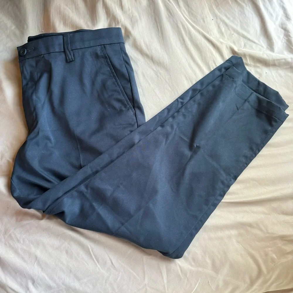 Amazon‎ Essentials Mens Blue Slim fit Pants 35x28 EUC!